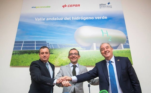 Enagás Renovable y Alter Enersun, nuevos aliados de Cepsa en el Valle Andaluz del Hidrógeno Verde