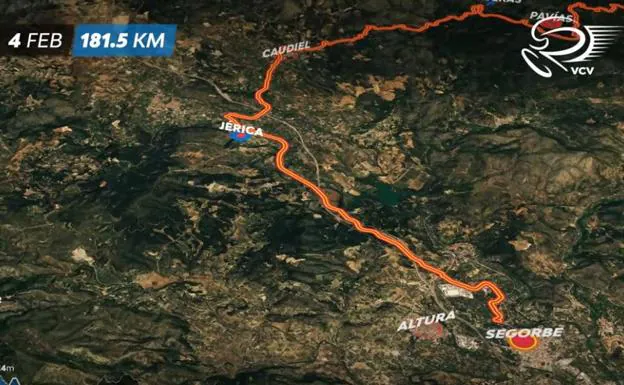 La etapa 4 de la Volta a la Comunitat: horario, recorrido y localidades de paso entre Burriana y la Cueva Santa de Altura