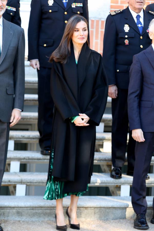 Letizia recupera su vestido verde más viral