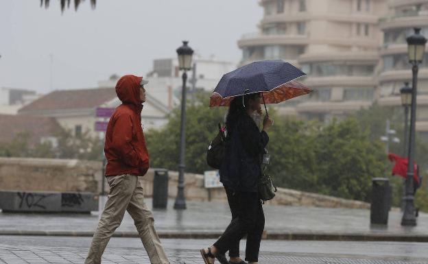 Aemet prevé unos días marcados por las lluvias y el frío intenso en la Comunitat