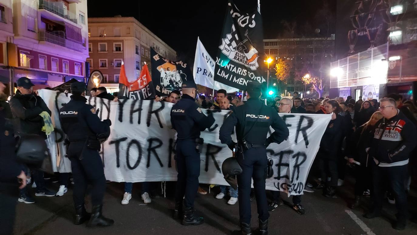 Manifestación de aficionados del Valencia CF