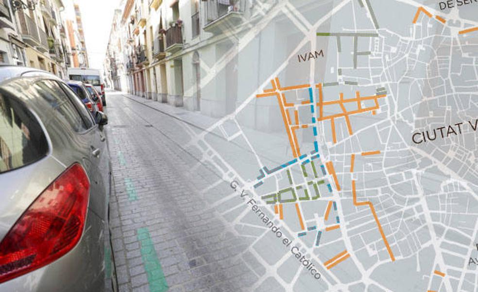 Mapa y guía para aparcar en Valencia