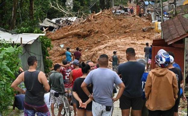 Más de una treintena de muertos en la región de Sao Paulo por lluvias torrenciales