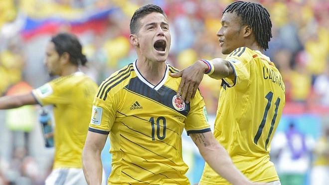 Cuadrado y James hacen soñar a Colombia