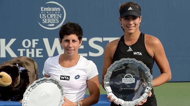 Muguruza y Suárez logran su primer título de dobles