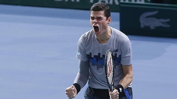 Milos Raonic jugará la final de Bercy contra Novak Djokovic