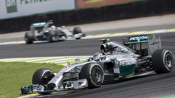 Rosberg, el muro de Hamilton