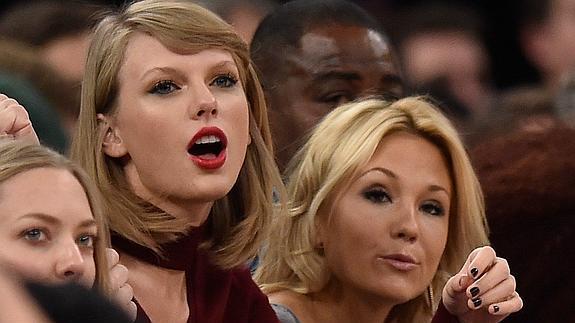 Taylor Swift, forofa de los Knicks