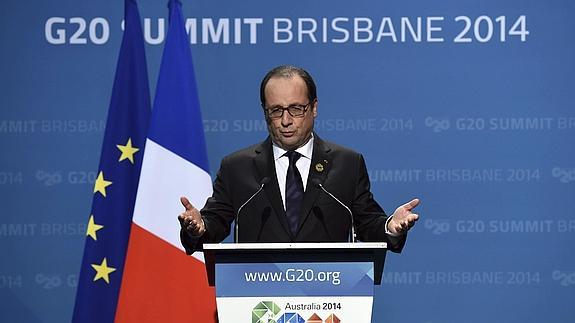 Hollande advierte del peligro de un fracaso frente al calentamiento global