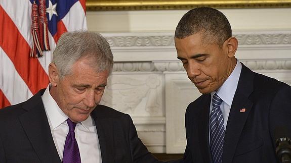 Obama fuerza a Hagel a dimitir por discrepancias en la lucha contra los yihadistas