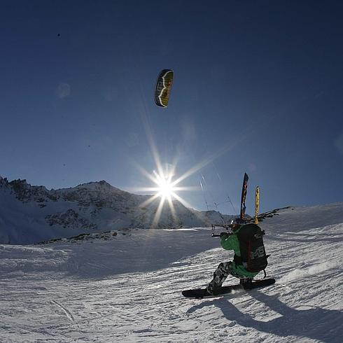 Volar sobre la nieve