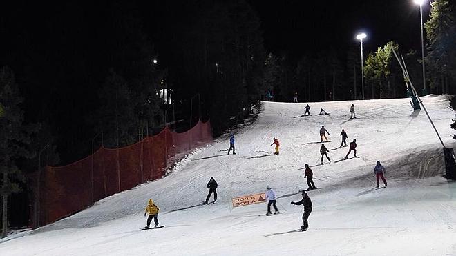 El esquí nocturno de Masella