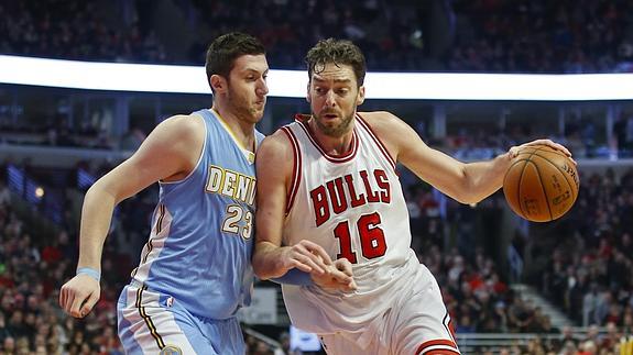 Pau Gasol vuelve a ser clave en el triunfo de los Bulls ante los Nuggets