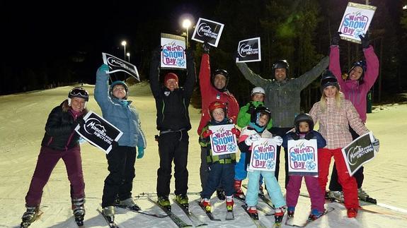 Esquí nocturno gratuito y promociones para debutantes en el Día Mundial de la Nieve