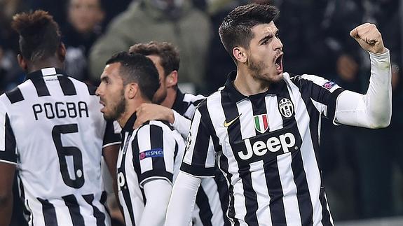 Morata acelera a la Juve