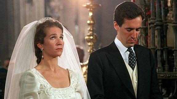 Veinte años del 'sí quiero' de la infanta Elena y Jaime de Marichalar