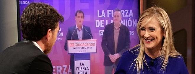 Cifuentes: «Es una pena que Albert Rivera no esté en el PP»