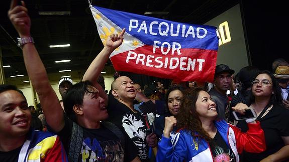 Cien millones de filipinos estarán en el ring junto a Pacquiao