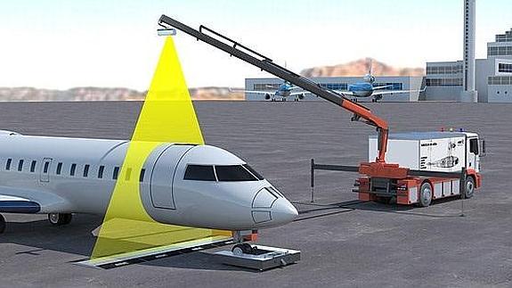 Un escáner de avión que detecta en segundos armas, drogas o bombas