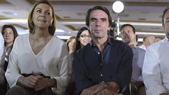 Aznar arropa a Cospedal en Toledo