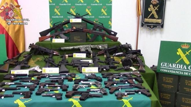 Descubierto uno de los mayores arsenales de armas ilegales de España