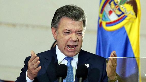 Santos llama a la unidad para lograr la paz en Colombia