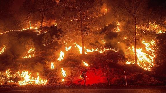 California sufre devorada por más de 20 incendios en medio de una sequía histórica