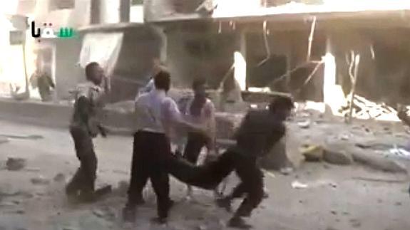 Al menos 50 muertos y 180 heridos en Damasco por bombardeos