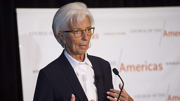 Lagarde advierte de que el crecimiento global se está desacelerando