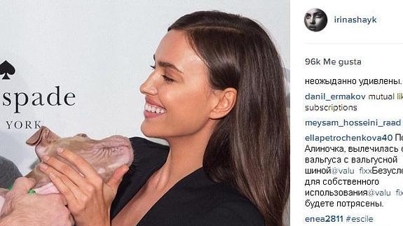 Irina Shayk muestra su lado más dulce