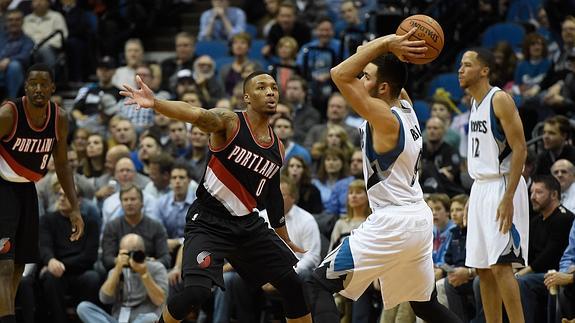 Lillard ganó el duelo a Ricky Rubio y los Timberwolves dejan de ser invictos