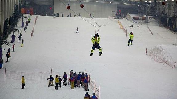 Un Año Nuevo sobre la nieve madrileña