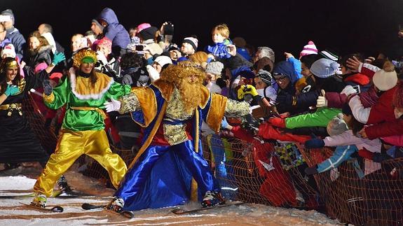 Los Reyes Magos también llegan a la nieve