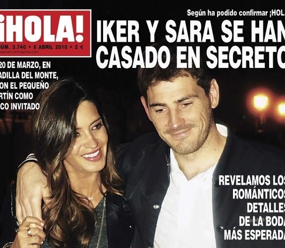 Iker Casillas y Sara Carbonero se casan en secreto