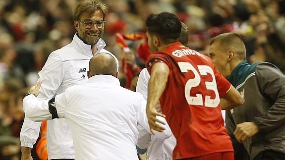 El Liverpool vence al Dortmund en el último suspiro