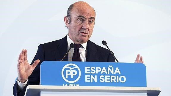 De Guindos: «Otro gobierno del PP sacaría a España de la crisis definitivamente»