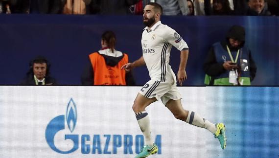 Carvajal: «En el gol la robo, veo el espacio y me meto hasta dentro sin pensármelo»