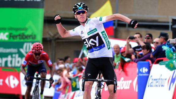 Chris Froome: «Peña Cabarga es especial, aquí logré mi primera victoria»