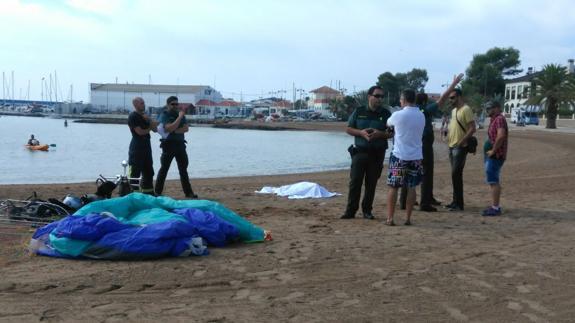 Muere un parapentista en Murcia