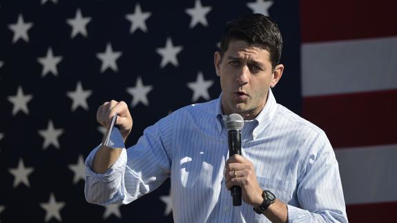 Paul Ryan, líder republicano en el Congreso de EE UU, se desmarca de la campaña de Trump