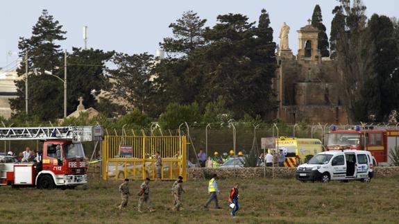 Al menos cinco muertos tras estrellarse una avioneta en el Aeropuerto Internacional de Malta