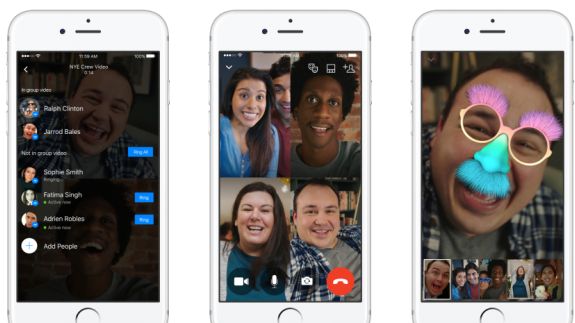 Llegan las videollamadas grupales a Facebook