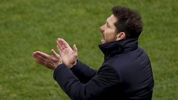 Simeone: «Fue un clásico partido de Copa, siempre peligroso»