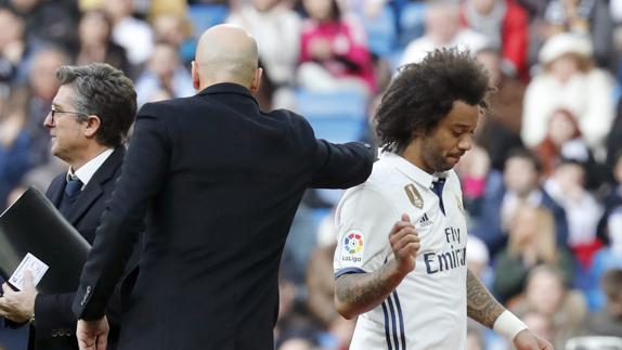 Marcelo se retiró lesionado