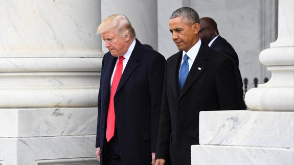 Trump acusa a Obama de intervenir su teléfono durante la última campaña electoral