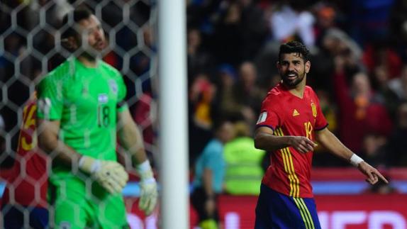 Diego Costa sufre un traumatismo en el entrenamiento