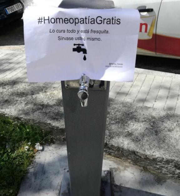 Agua del grifo: Homeopatía gratis