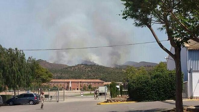 El incendio de Marines, estabilizado y sin llama