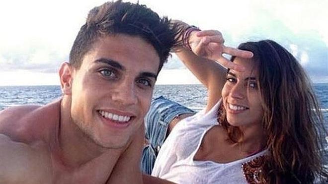 Marc Bartra y Melissa Jiménez confirman su relación