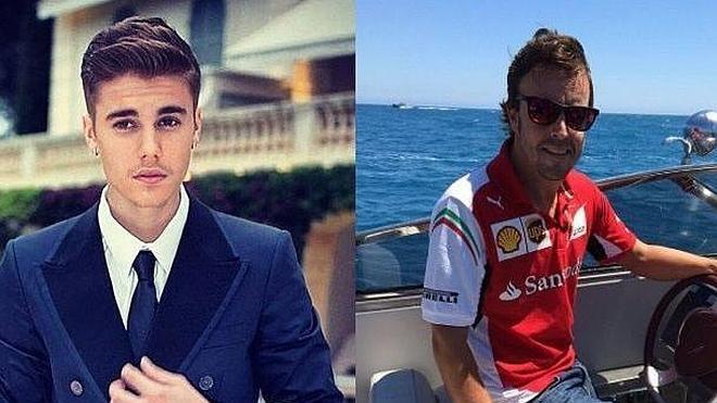 Fernando Alonso rechaza a Justin Bieber
